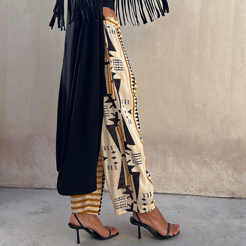 Boho Print Elizabeth Ainsley Harem Pants