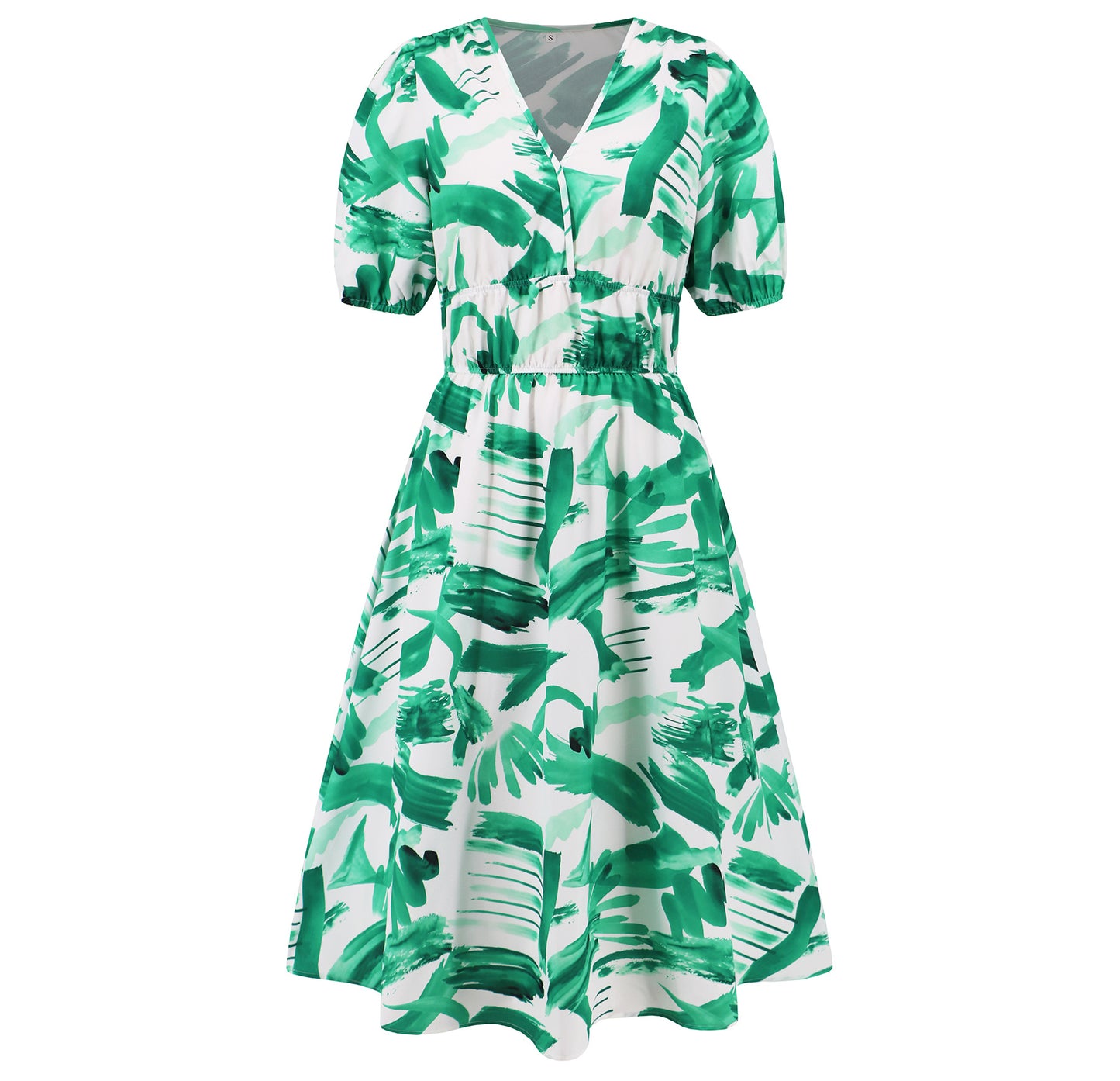Bohemian Floral V-Neck Dress by Elizabeth Ainsley