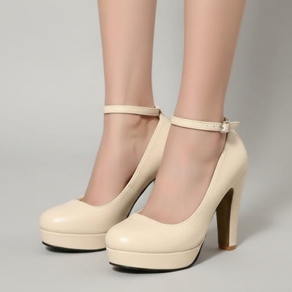 Elegant Chunky Heel Pumps by Elizabeth Ainsley