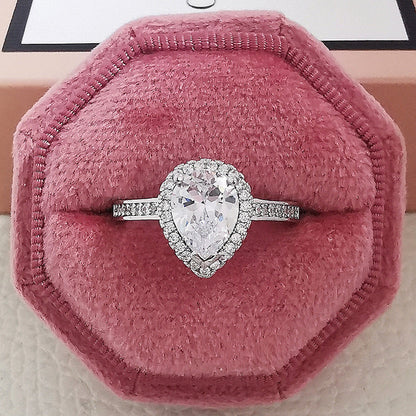 Blush Halo Engagement Ring Collection – Cushion, Pear & Heart Cuts