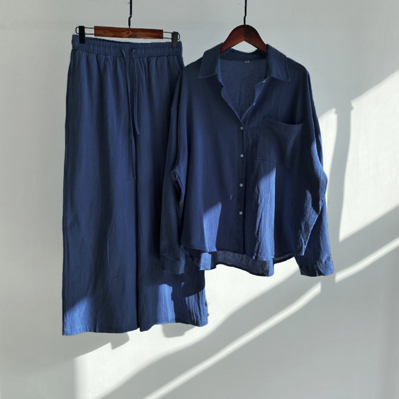 Relaxed Cotton Linen Set by Elizabeth Ainsley
