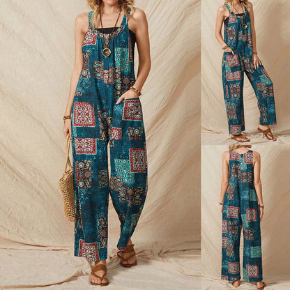 Vintage Print Elizabeth Ainsley Everyday Jumpsuit