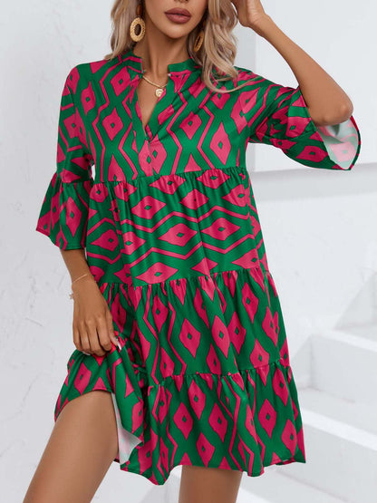 Boho V-Neck Summer Dress by Elizabeth Ainsley
