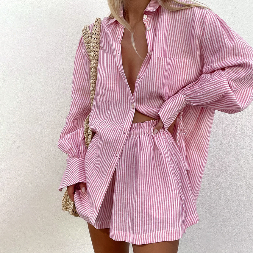 Striped Cotton Set Elizabeth Ainsley Pinterest-Inspired Outfit