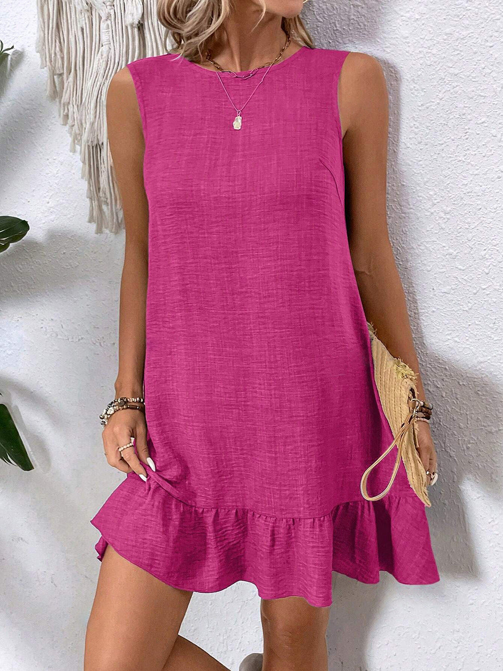Ruffle Sleeveless Summer Dress by Elizabeth Ainsley