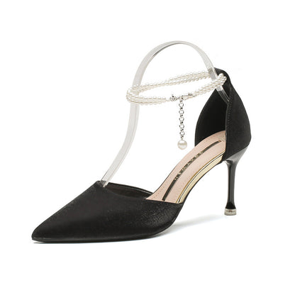 Elegant Elizabeth Ainsley Stiletto Buckle Sandals