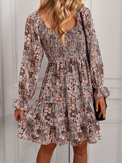Boho Floral Print Dress Elizabeth Ainsley