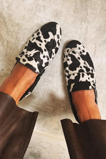 Cowprint Round-Toe Plus Shoes by Elizabeth Ainsley