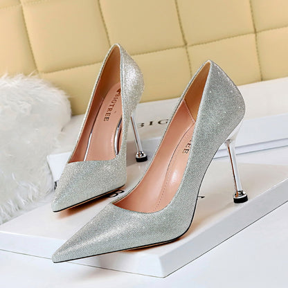 Sparkling Pointed Toe Heels by Elizabeth Ainsley