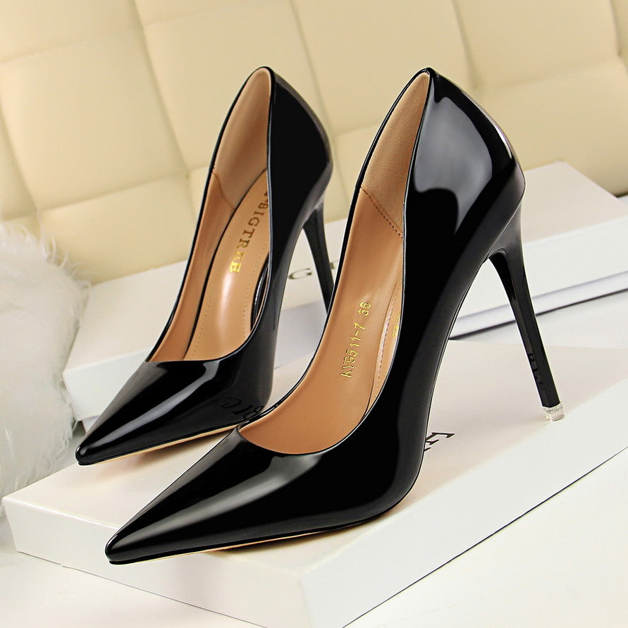 Elegant Black Elizabeth Ainsley Stiletto Heels