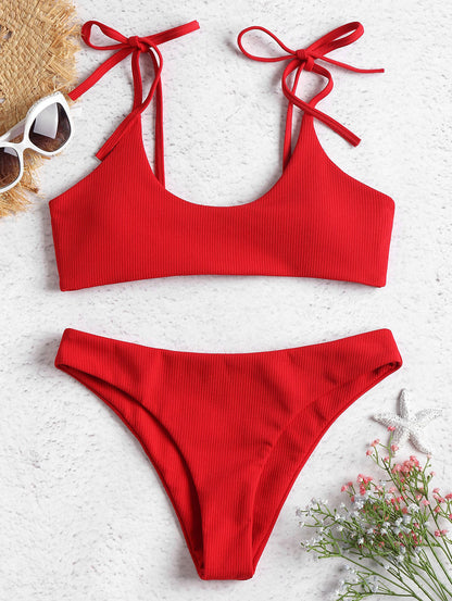 Bold Strapless Low Waist Bikini by Elizabeth Ainsley