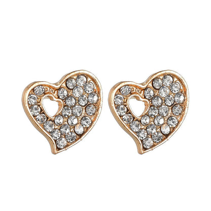 Gold Heart Jewelry Set