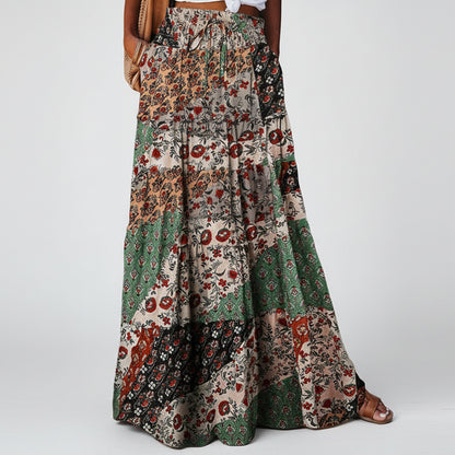 Bohemian Print Elizabeth Ainsley Maxi Skirt