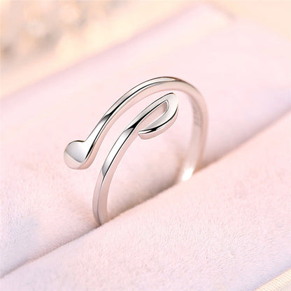 Minimalist Open Wrap Ring – Adjustable Modern Curve Band