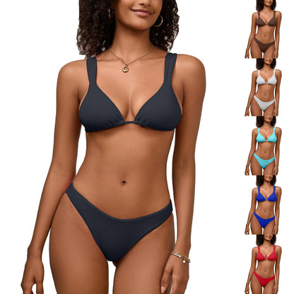 Chic Lace-Up Elizabeth Ainsley Bikini Swimsuit