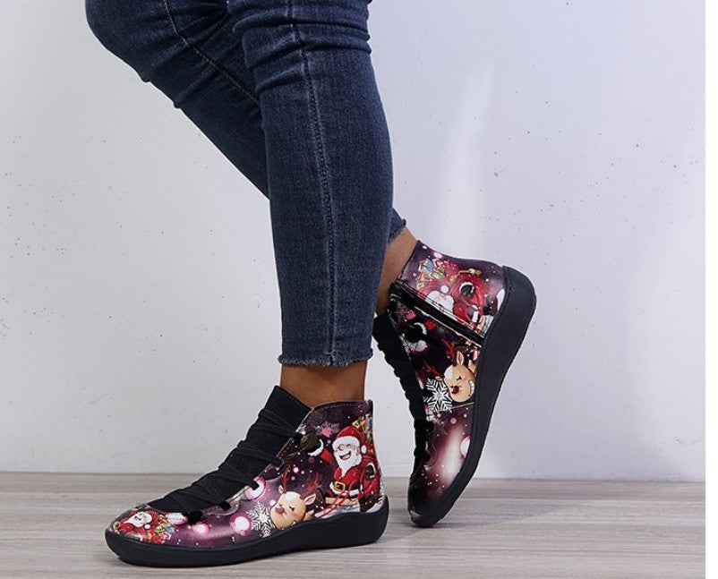 Elizabeth Ainsley Christmas Boots - Short Leather Comfort