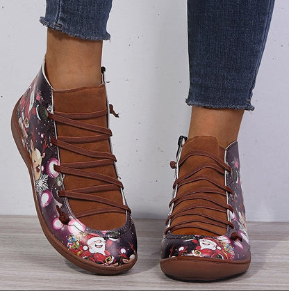 Elizabeth Ainsley Christmas Boots - Short Leather Comfort