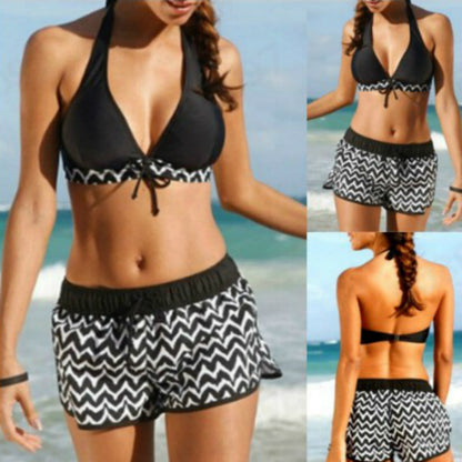 Chic Zigzag Elizabeth Ainsley Bikini Set with Shorts