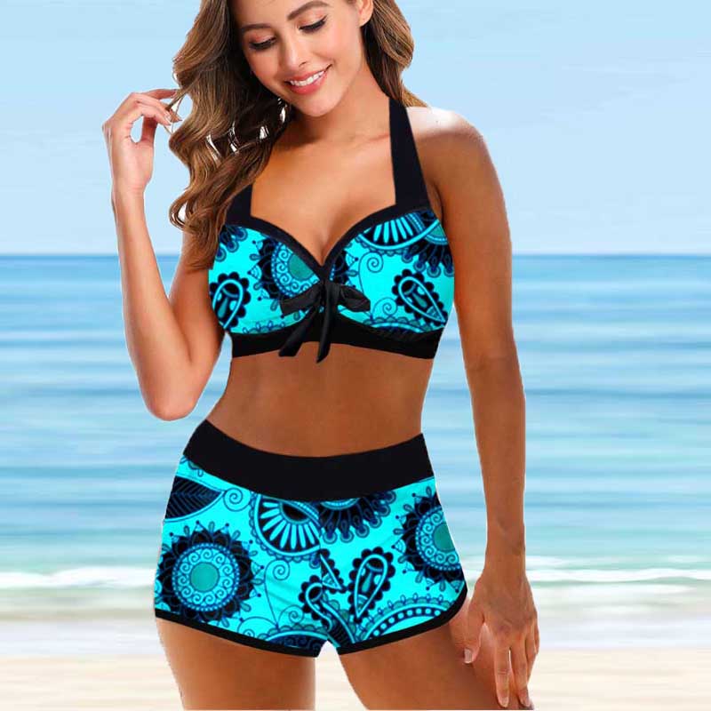 Floral High Waist Bikini by Elizabeth Ainsley