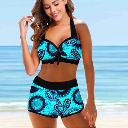 Floral High Waist Bikini by Elizabeth Ainsley