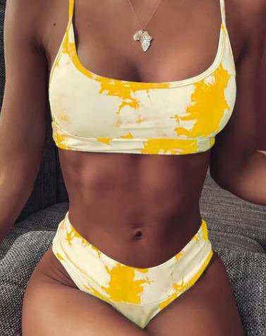 Gradient High Waist Bikini by Elizabeth Ainsley