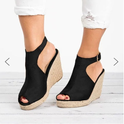 Chic Platform Wedge Sandals Elizabeth Ainsley