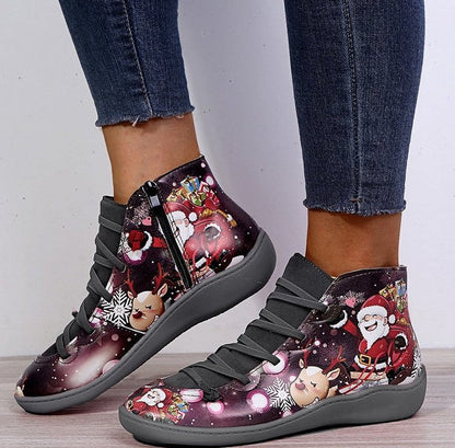 Elizabeth Ainsley Christmas Boots - Short Leather Comfort