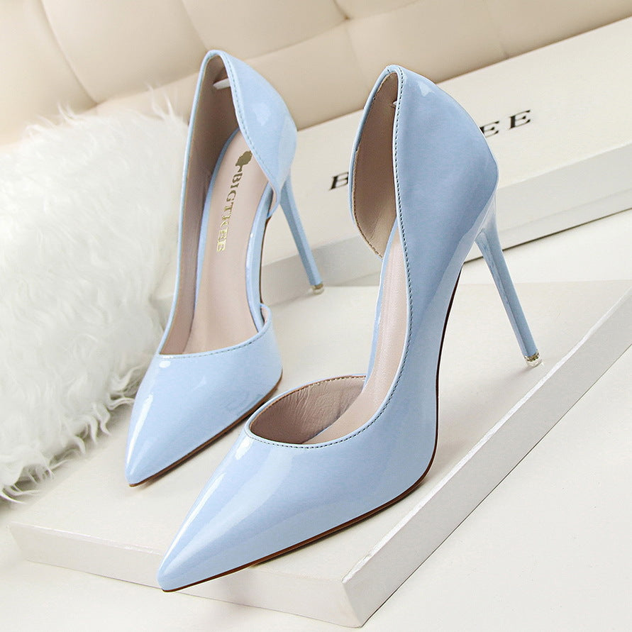 Elegant Elizabeth Ainsley Patent Stiletto High Heels