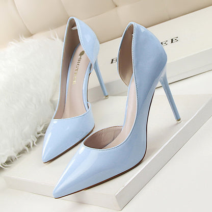 Elegant Elizabeth Ainsley Patent Stiletto High Heels