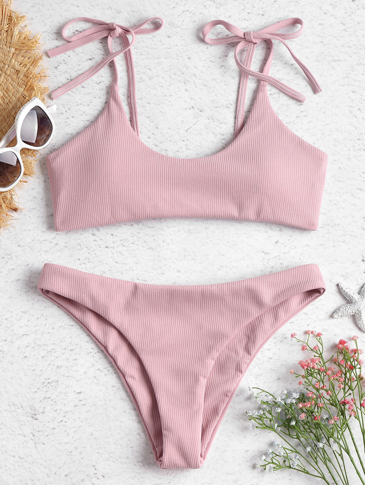 Bold Strapless Low Waist Bikini by Elizabeth Ainsley
