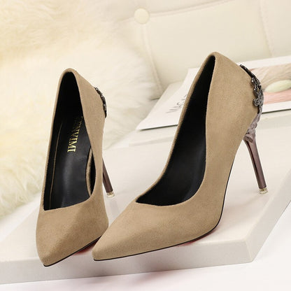 Elegant Suede High Heels by Elizabeth Ainsley