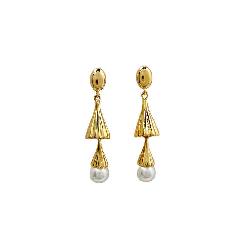 Long Wind Chime Pearl Drop