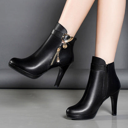 Minerva | EleganceLift Orthopedic Heeled Ankle Boots
