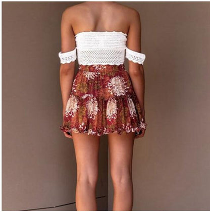 Vibrant Floral Print Skirt Elizabeth Ainsley