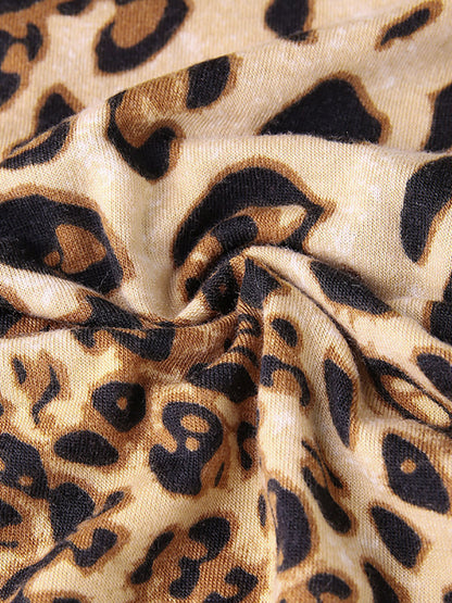 Leopard Print V-Neck Top by Elizabeth Ainsley