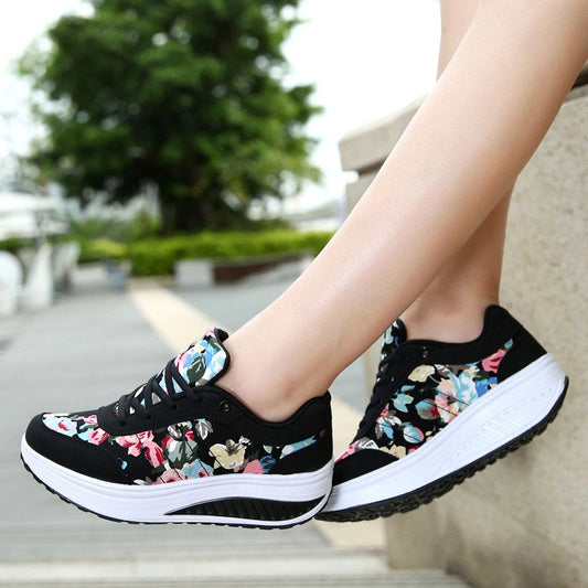 Floral Canvas Elizabeth Ainsley Breathable Sneakers