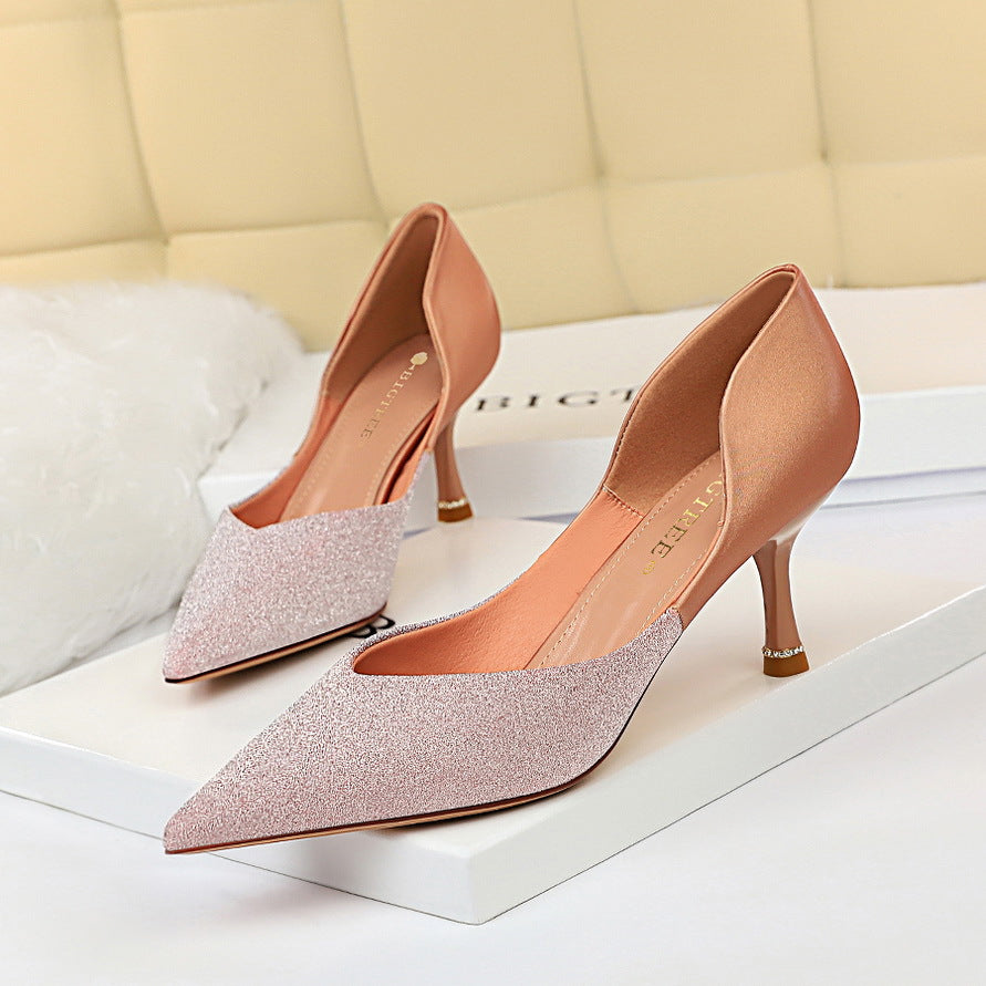 Elegant Color Block Heels by Elizabeth Ainsley