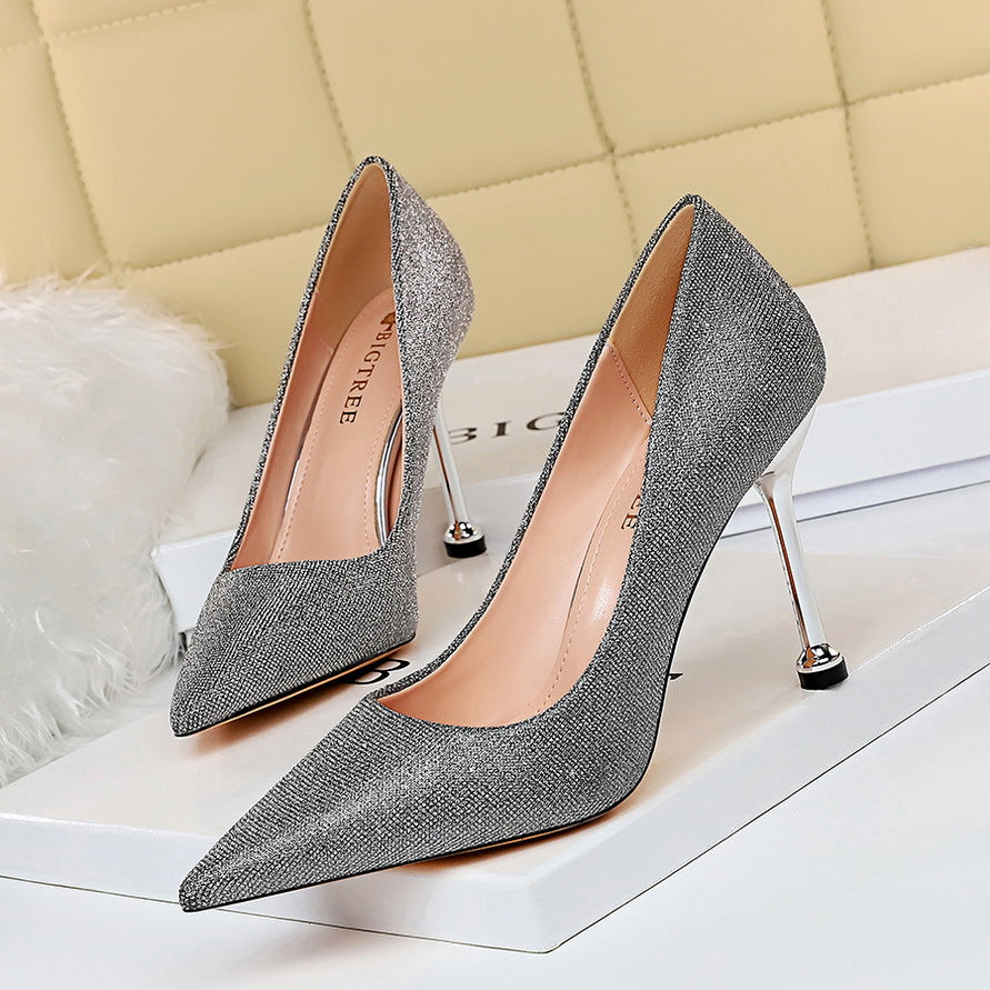 Sparkling Pointed Toe Heels by Elizabeth Ainsley