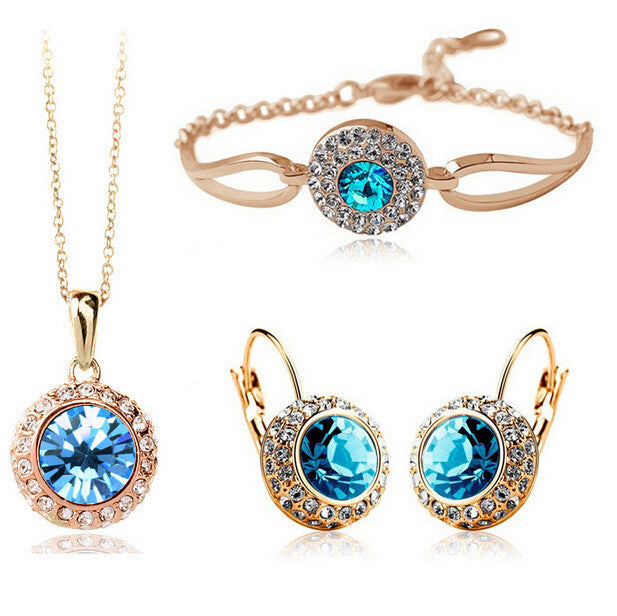 Elegant Zircon Jewelry Set
