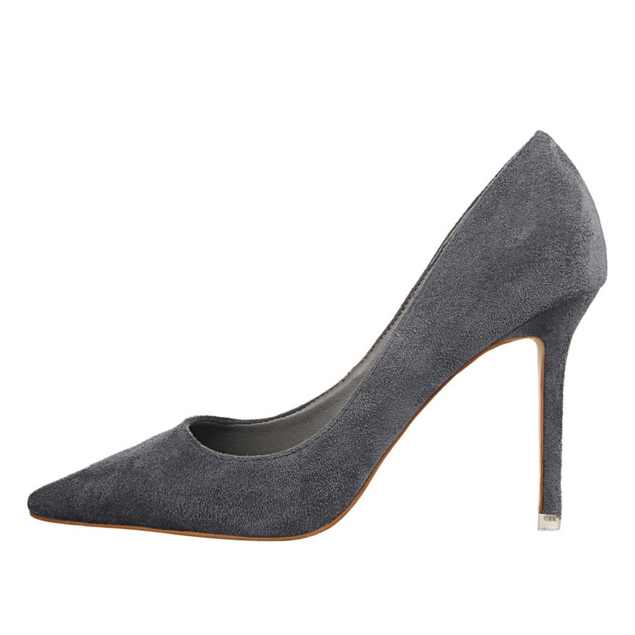 Chic Suede Pointed Heels by Elizabeth Ainsley