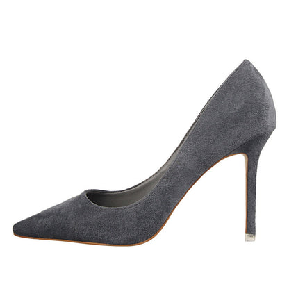 Chic Suede Pointed Heels by Elizabeth Ainsley