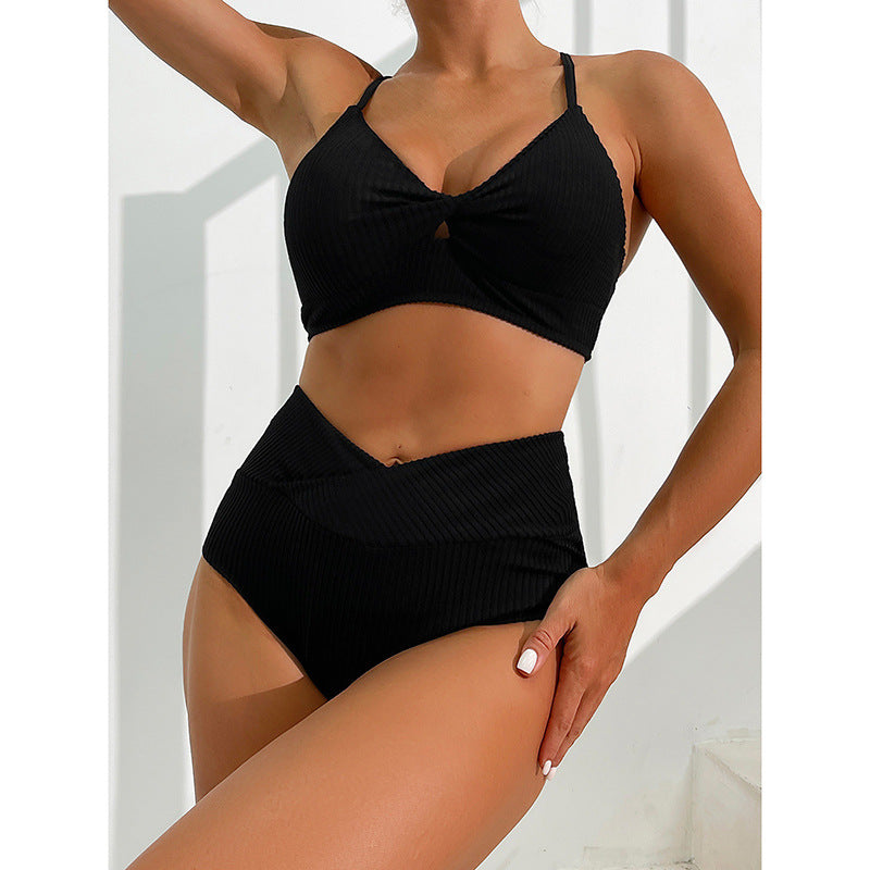 Chic Stripe Elizabeth Ainsley Bikini Two-Piece Swimsuit