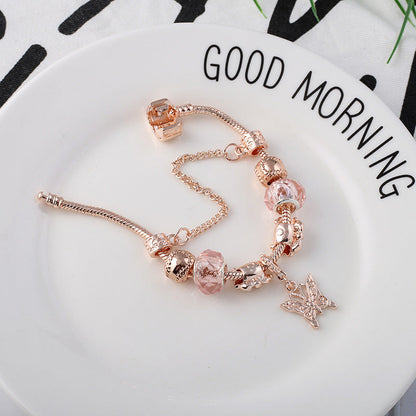 Charm Bracelet with Butterfly Pendant