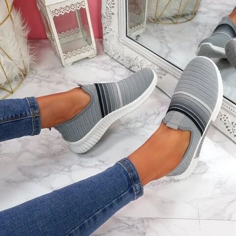 Rainbow Mesh Slip-On Sneakers Elizabeth Ainsley