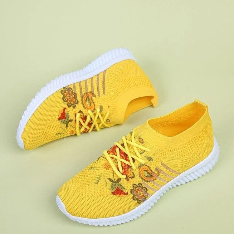 Pinterest-Inspired Elizabeth Ainsley Flower Mesh Sneakers