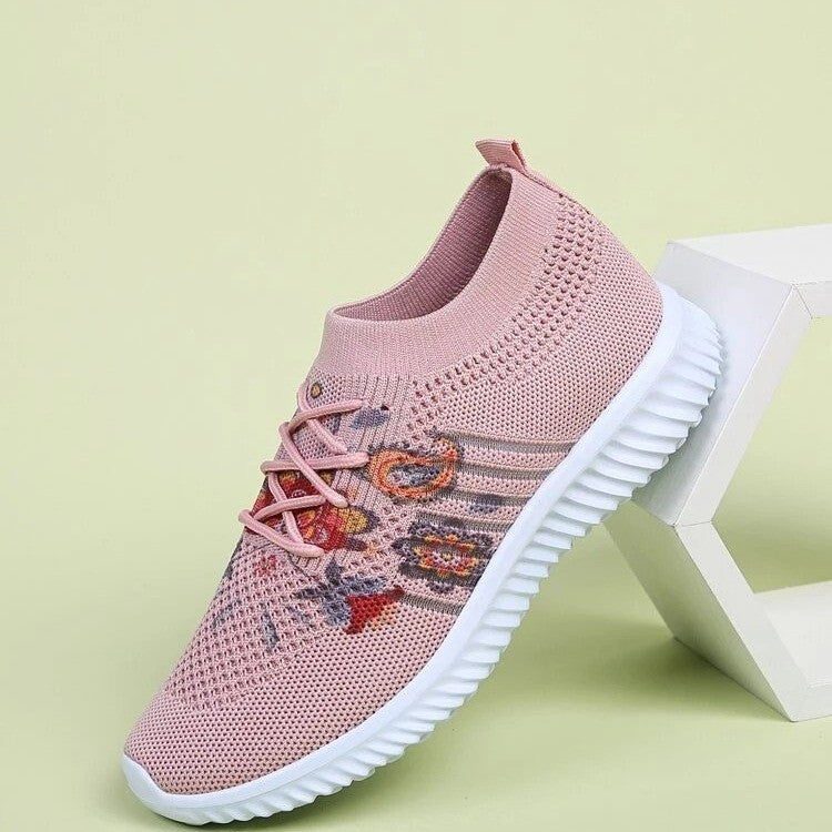 Pinterest-Inspired Elizabeth Ainsley Flower Mesh Sneakers