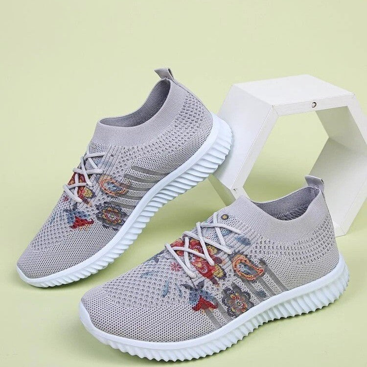 Pinterest-Inspired Elizabeth Ainsley Flower Mesh Sneakers