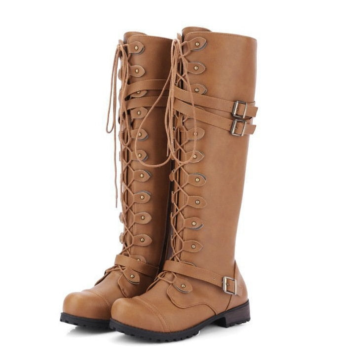 Elizabeth Ainsley Rider Boots - Rivet Buckle Support