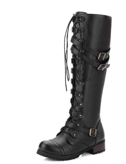 Elizabeth Ainsley Rider Boots - Rivet Buckle Support