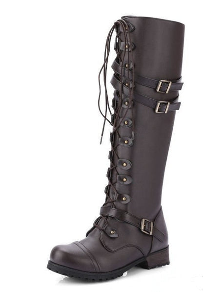 Elizabeth Ainsley Rider Boots - Rivet Buckle Support